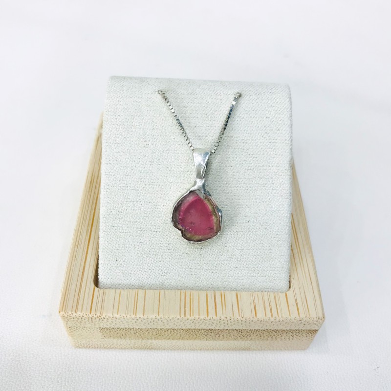 Watermelon tourmaline pendant Natural Watermelon tourmaline pendant Silver watermelon tourmaline pendant Watermelon tourmaline pendant Natural Watermelon tourmaline pendant Silver watermelon tourmaline pendant
