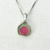 Watermelon tourmaline pendant Natural Watermelon tourmaline pendant Silver watermelon tourmaline pendant