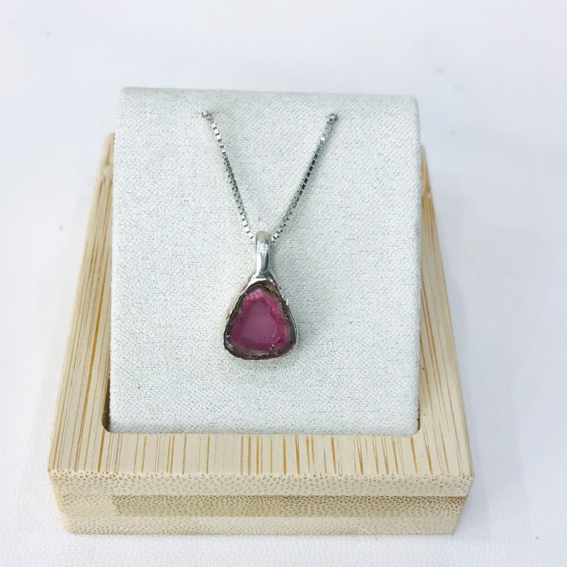 Watermelon tourmaline pendant Natural Watermelon tourmaline pendant Silver watermelon tourmaline pendant Watermelon tourmaline pendant Natural Watermelon tourmaline pendant Silver watermelon tourmaline pendant