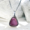 Watermelon tourmaline pendant Natural Watermelon tourmaline pendant Silver watermelon tourmaline pendant
