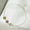 High quality watermelon tourmaline bracelet sterling silver watermelon tourmaline bracelet