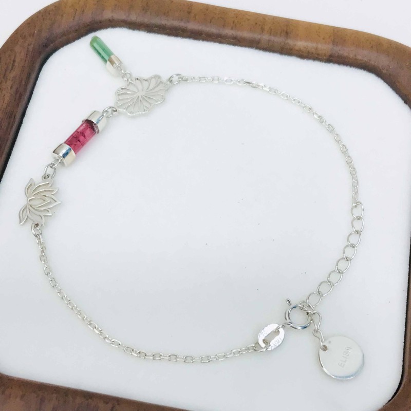 Lotus bracelet Tourmaline lotus bracelet Vietnam national flower jewelry lotus jewelry silver lotus bracelet Lotus bracelet Tourmaline lotus bracelet Vietnam national flower jewelry lotus jewelry silver lotus bracelet