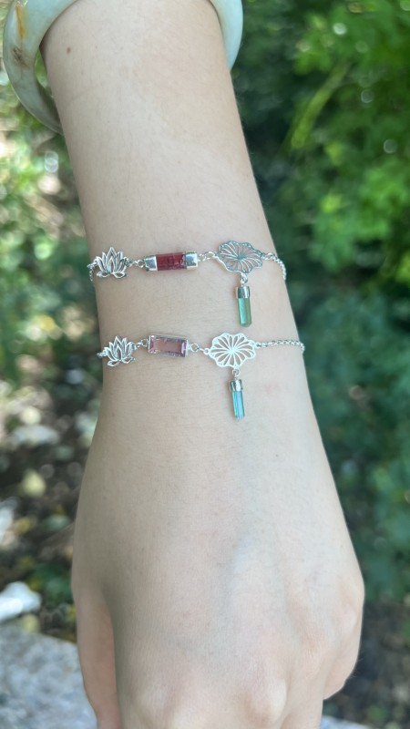 Lotus bracelet Tourmaline lotus bracelet Vietnam national flower jewelry lotus jewelry silver lotus bracelet Lotus bracelet Tourmaline lotus bracelet Vietnam national flower jewelry lotus jewelry silver lotus bracelet