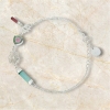 Lotus bracelet Tourmaline lotus bracelet Vietnam national flower jewelry lotus jewelry silver lotus bracelet