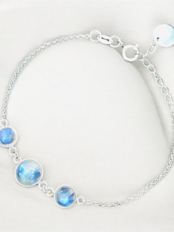Moonstone bracelet sterling silver moonstone bracelet for girls