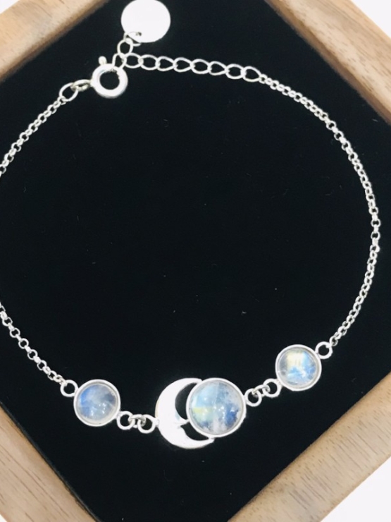 Moonstone bracelet sterling silver moonstone bracelet for girls