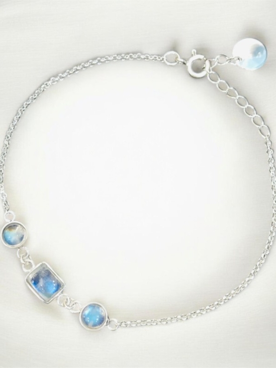 Moonstone bracelet sterling silver moonstone bracelet for girls
