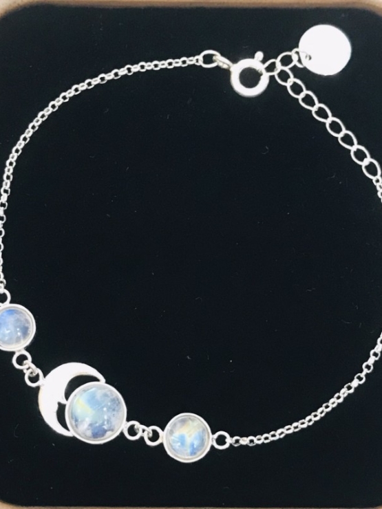 Moonstone bracelet sterling silver moonstone bracelet for girls