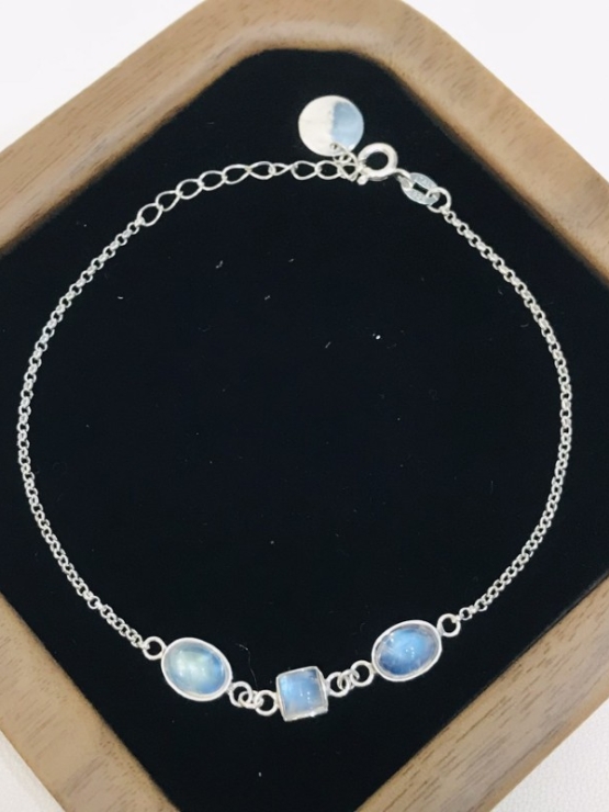 Moonstone bracelet sterling silver moonstone bracelet for girls