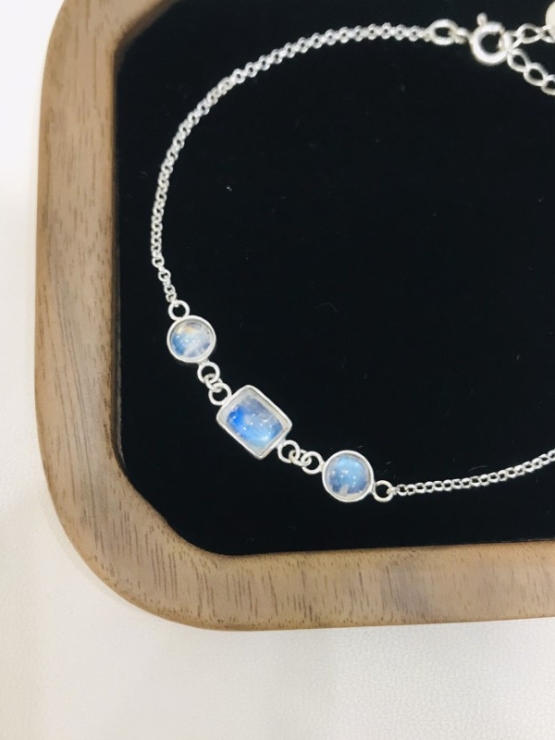 Moonstone bracelet sterling silver moonstone bracelet for girls