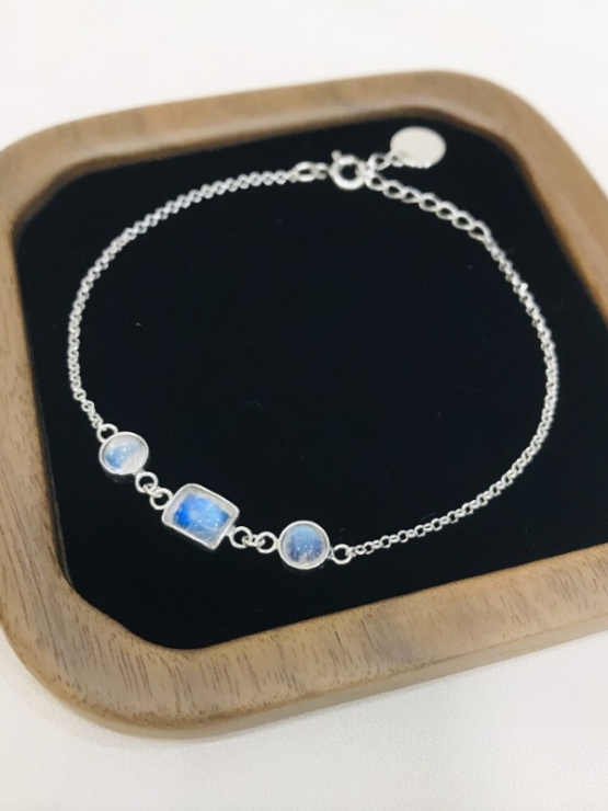 Moonstone bracelet sterling silver moonstone bracelet for girls