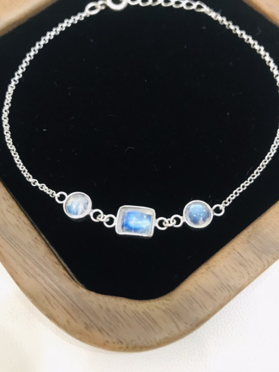 Moonstone bracelet sterling silver moonstone bracelet for girls