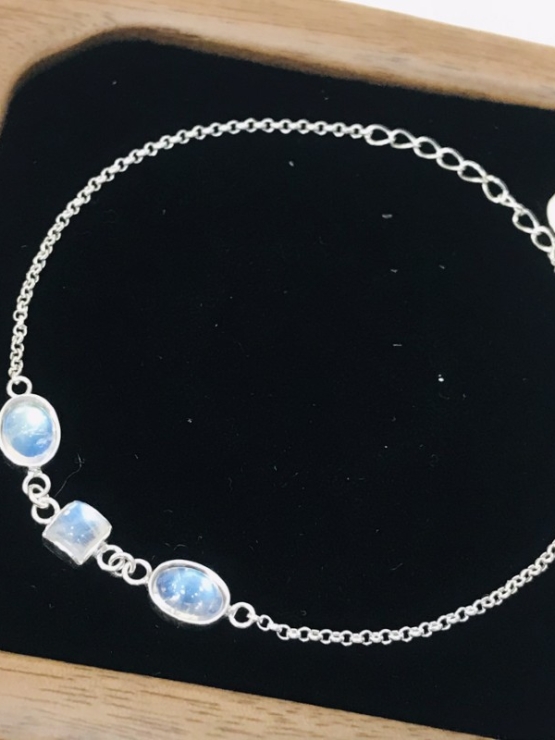 Moonstone bracelet sterling silver moonstone bracelet for girls