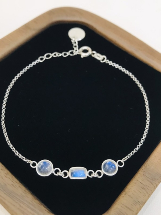 Moonstone bracelet sterling silver moonstone bracelet for girls