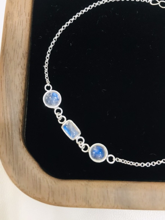 Moonstone bracelet sterling silver moonstone bracelet for girls