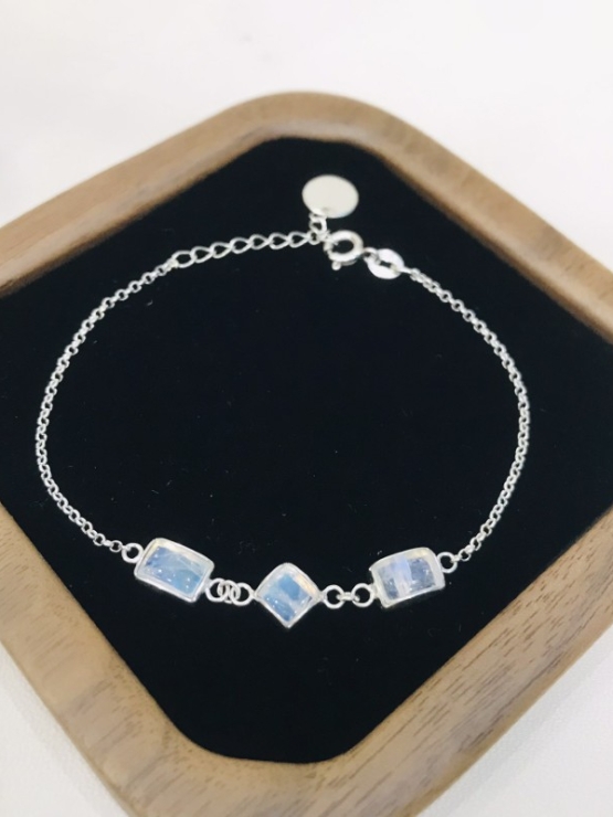 Moonstone bracelet sterling silver moonstone bracelet for girls
