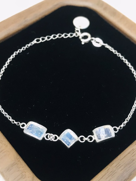 Moonstone bracelet sterling silver moonstone bracelet for girls