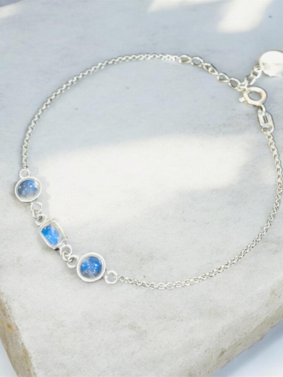 Moonstone bracelet sterling silver moonstone bracelet for girls