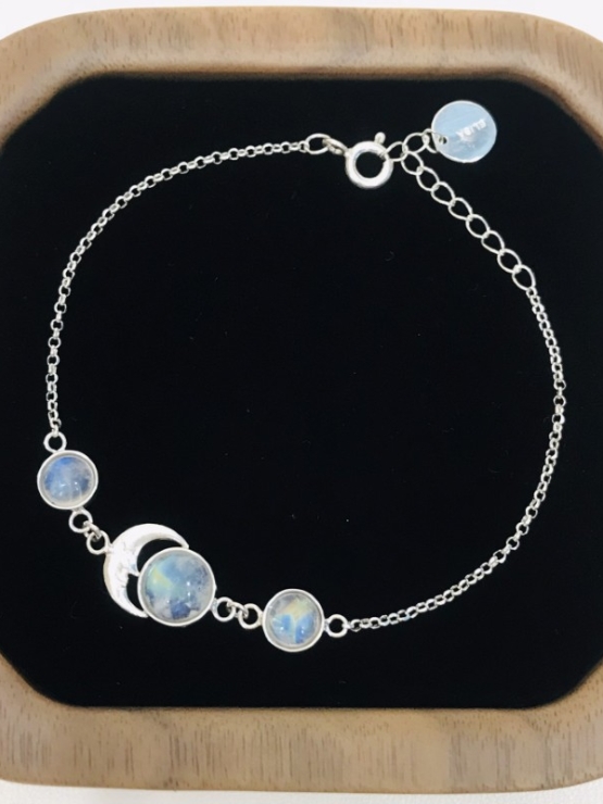 Moonstone bracelet sterling silver moonstone bracelet for girls