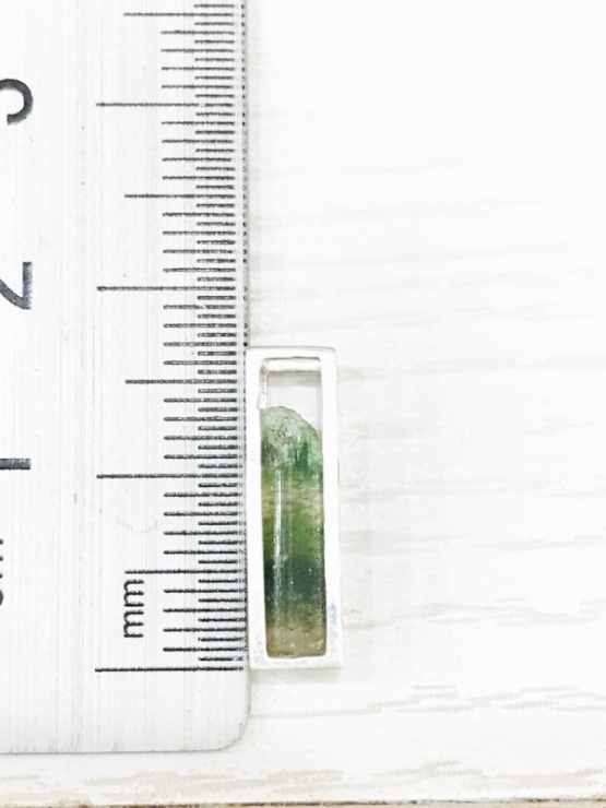 Raw green tourmaline pendant necklace for girls green tourmaline crystal pendant cage green tourmaline pendant