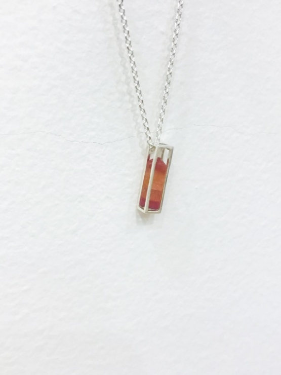 Raw pink tourmaline pendant necklace for girls pink tourmaline crystal pendant red tourmaline pendant