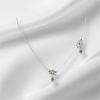Tourmaline lotus necklace pink tourmaline lotus choker lotus leaf choker lotus necklace